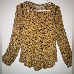 Anthropologie Maeve Floral Top
